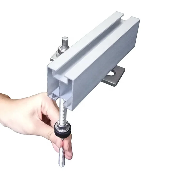 L Foot Holder Solar Hanger Bolt For Corrugated Metal Solar Roof Mount