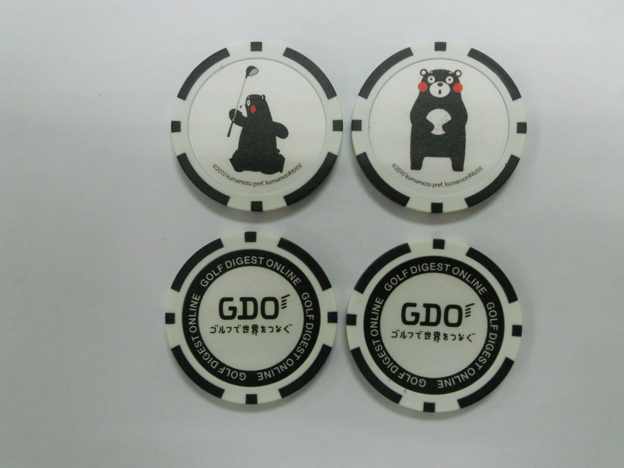 Custom logo printed on 2 sides ABS poker chips / Promotional Plastic Golf Ball Markers Plastic Poker Chip Casino Chip Wholesale