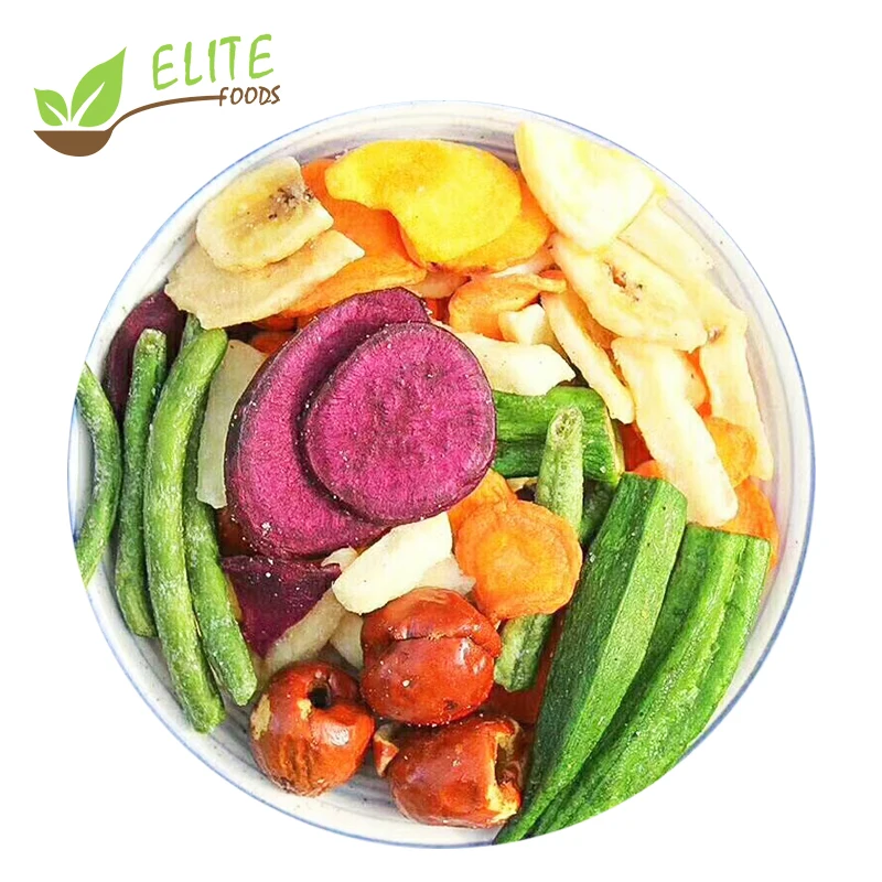 
Hot sale Vacuum Fried Okra Chips baked VF vegetable chips healthy snacks 