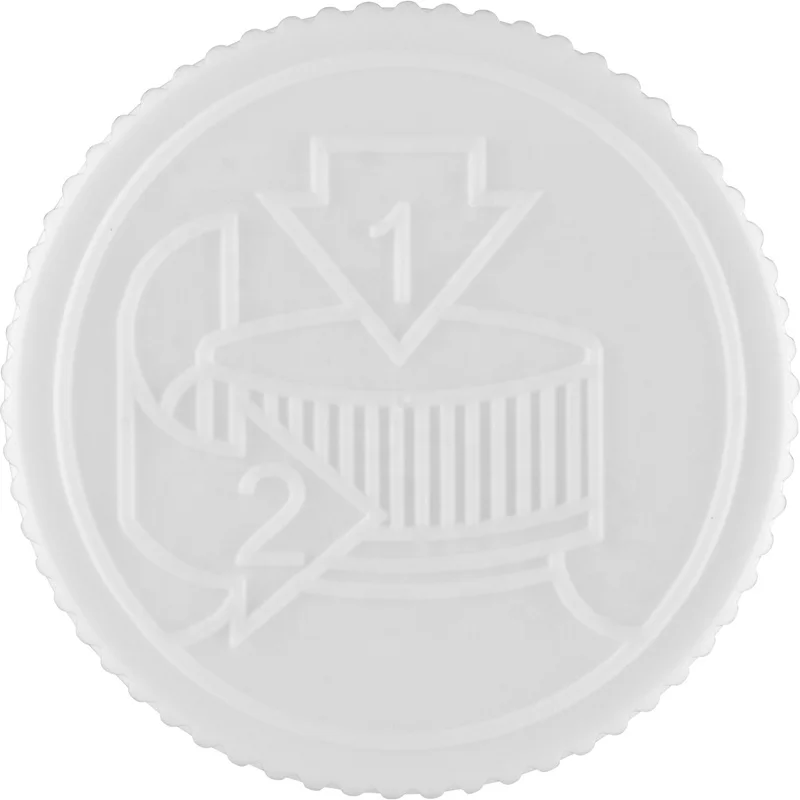 38-400 White Child Resistant Cap w/F217 Liner, 38mm CRC plastic cap