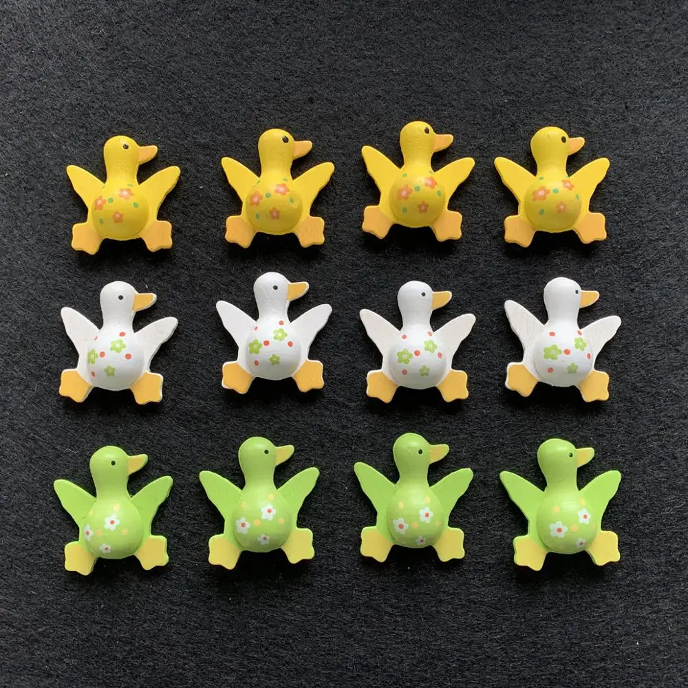 Easter wooden Rabbit fridge magnet hand crafts DIY material