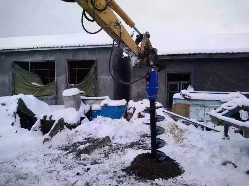 Digging  Holes  Screw Drill Hydraulic  Earth Auger  For Excavator