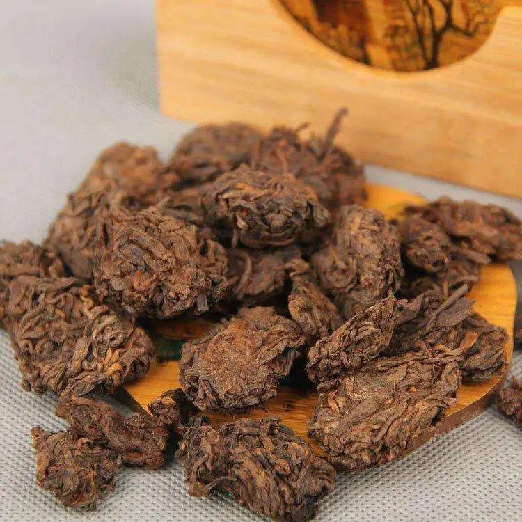 Ready to ship Chinese Brick tea Zi Ran Tuo Cha High Quality Chinese hunan anhua dark Shu Puer Tea