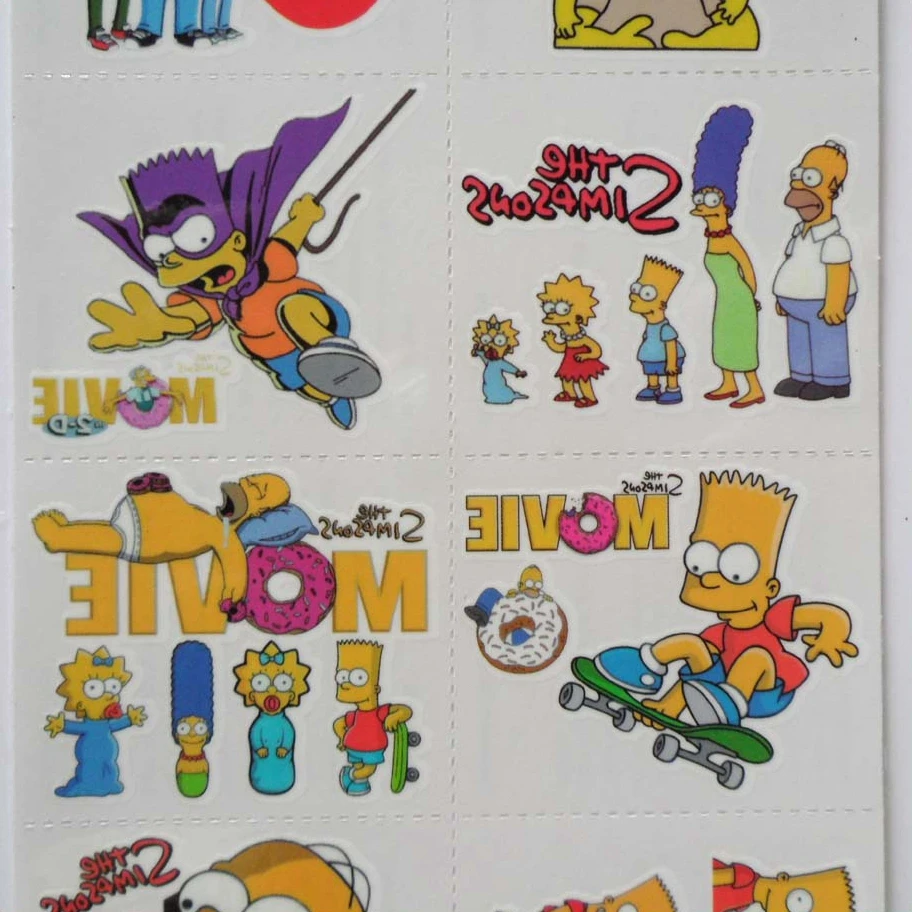 Custom design temporary tattoos sheets for kids Wholesale non-toxic cute cartoon face tattoo sticker