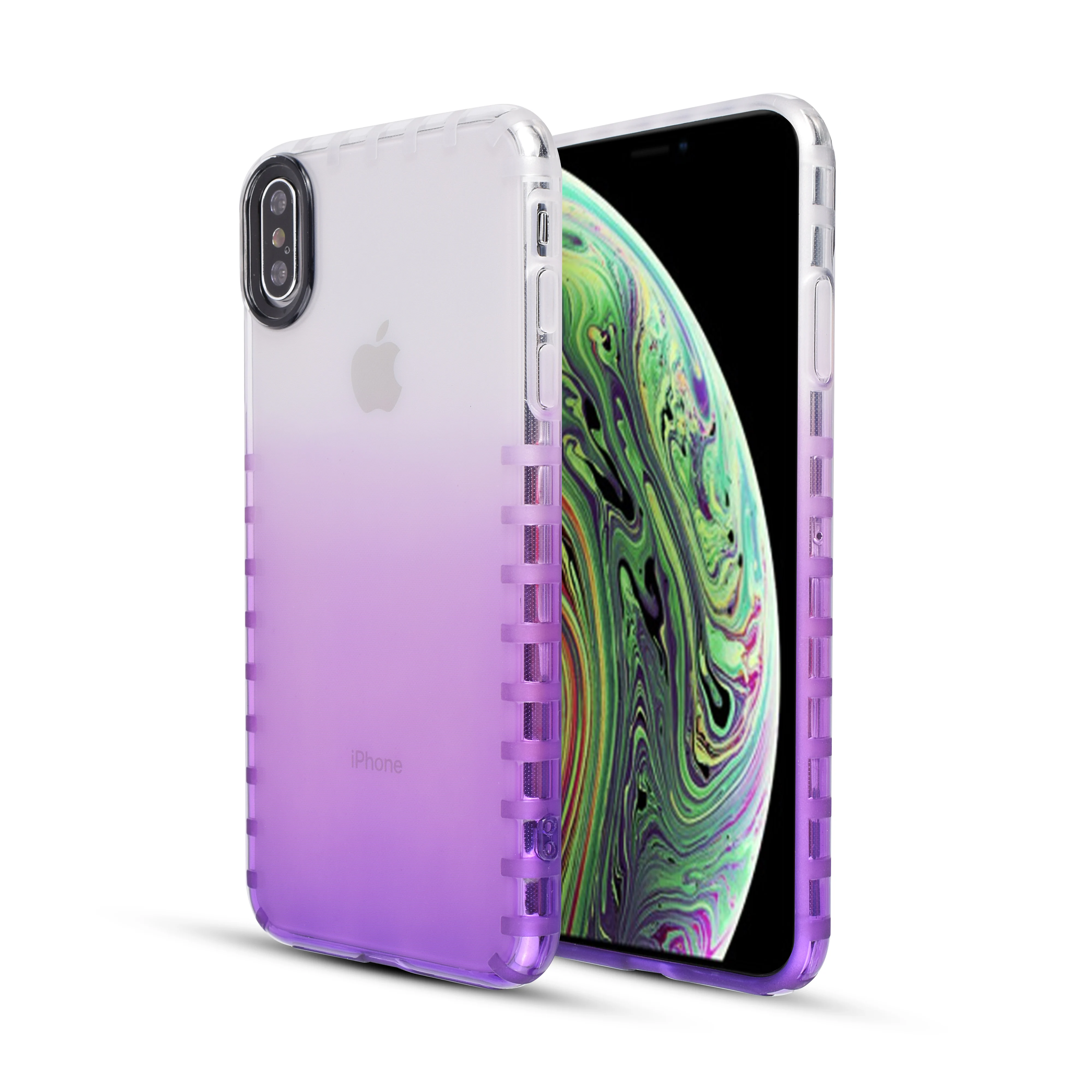 
Monochromatic gradual change tpu cell phone case for iPhone x case buy direct from china factory 