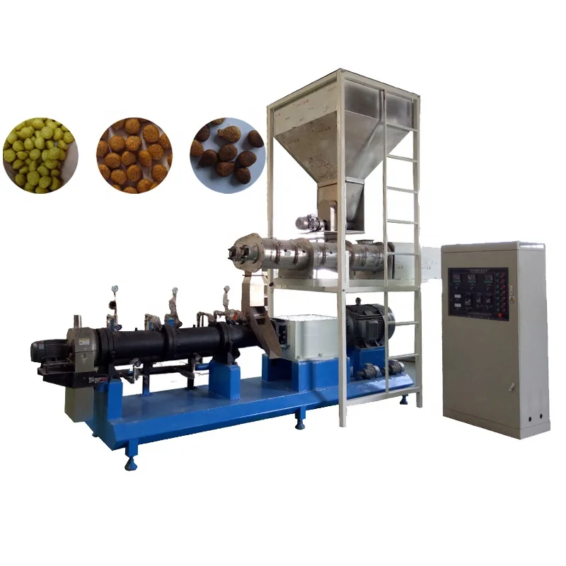
CE full automatic Animal fish flake feed Pellet Pet food making processing machine Extruded Pet Dog Fish Cat Food Making Machine 