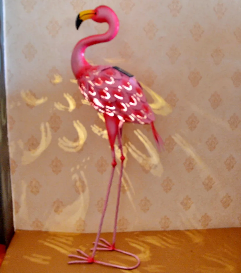 metal swan Animal Shaped Garden Solar Light