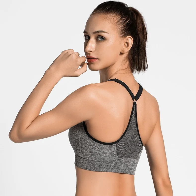 Бесшовная одежда для спортзала тренировок бесшовный спортивный бюстгальтер нижнее белье топ фитнеса оптовая продажа