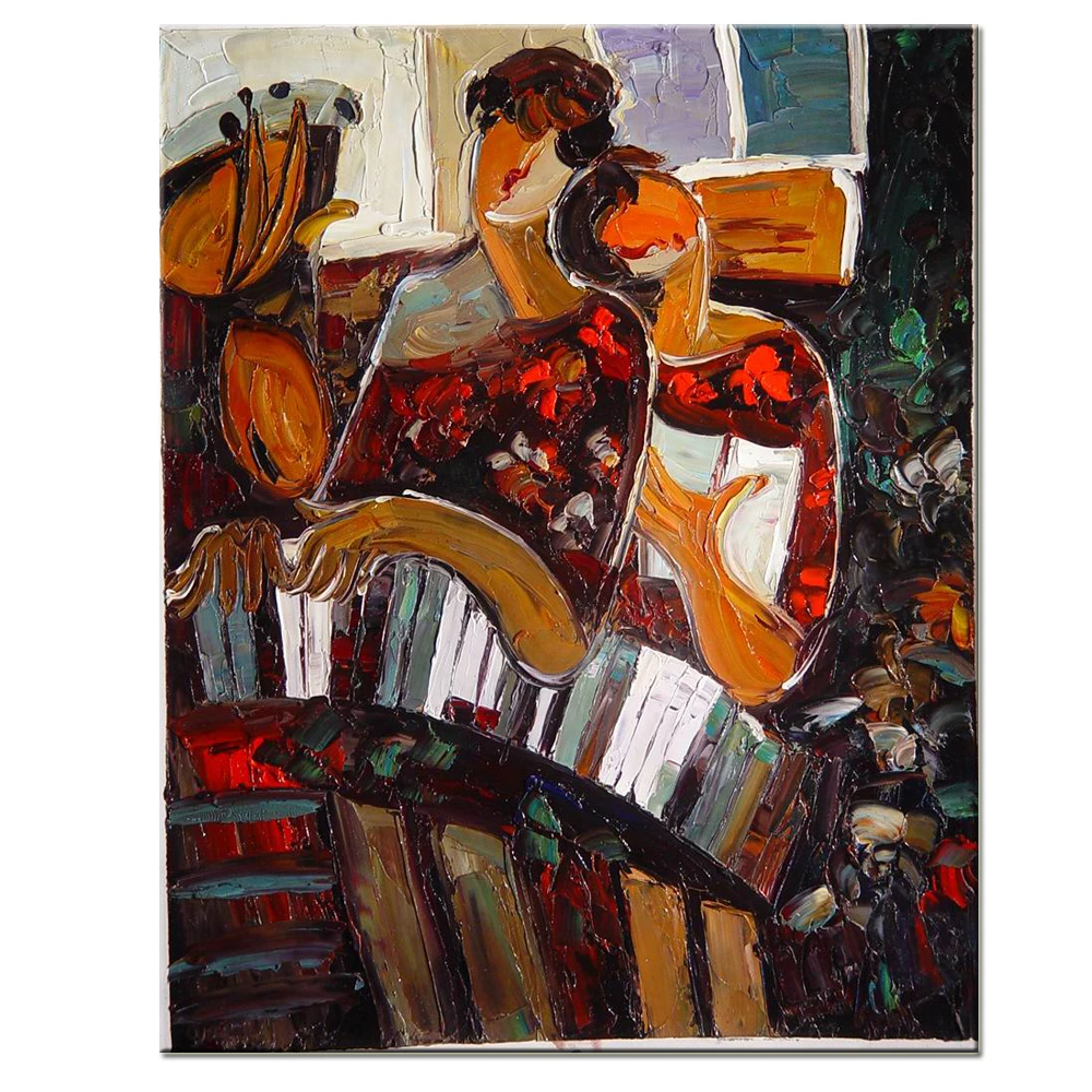 Услуги экономичной абстрактной печати на холсте известных художников