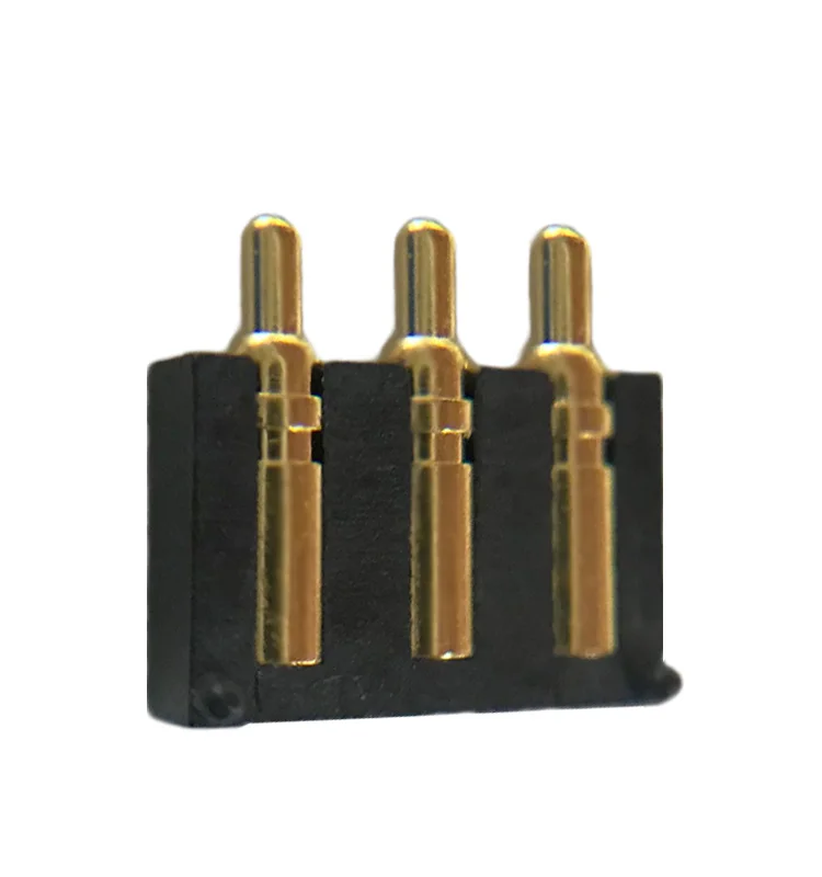 Customized Spring Battery Connector 3 Pin,Battery Spring Pogo Pin Connector,Spring Loaded Contact Pin
