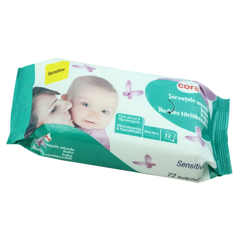 Bamboo Fabric Soft Delicate Biodegradable Cleaning Wet Baby Wipes
