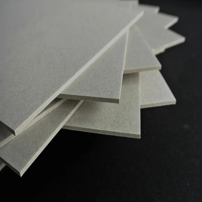 Smooth grey chipboard 1.2mm thickness paper board in sheets