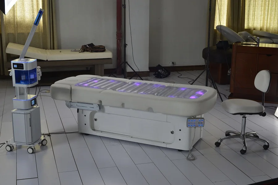 heated facial bed with facial bed electric massage table of hydro massage bed water