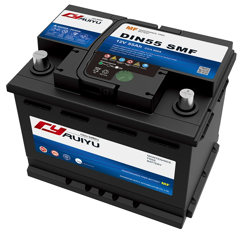 Super quality 12V DIN55Sealed maintenance free lead acid visca power auto battery