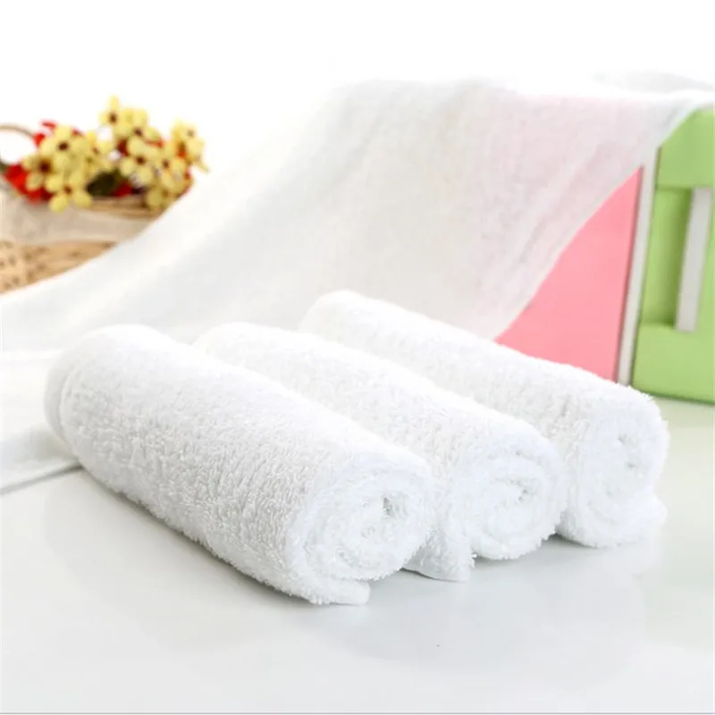 
china product cheap towel disposable white face towel for bathhouse 