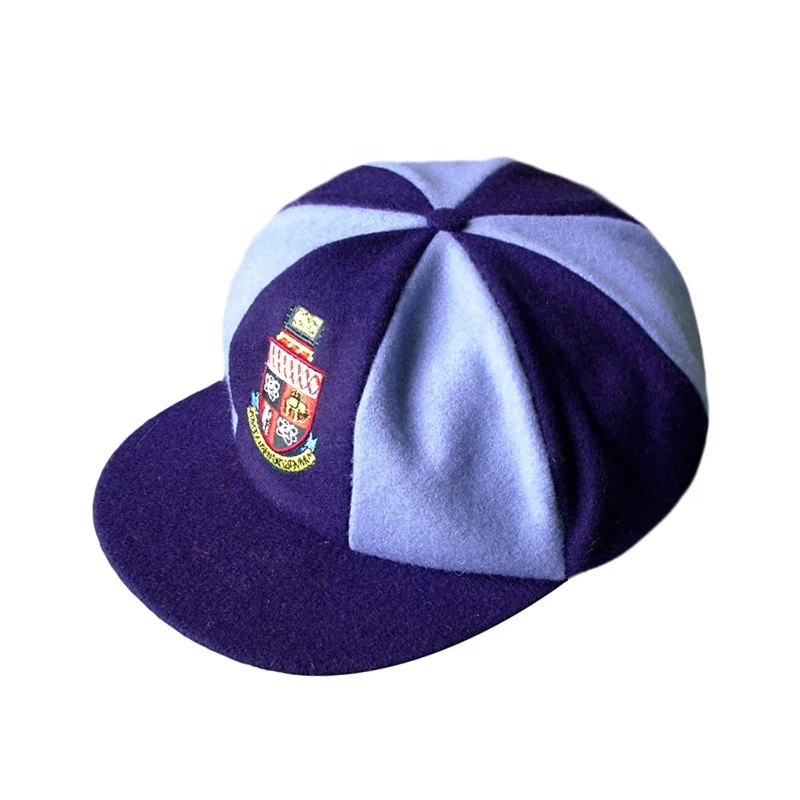 Wholesale Winter Aussie-style 8 Panel Cricket Baggy Woolen Green Caps Women