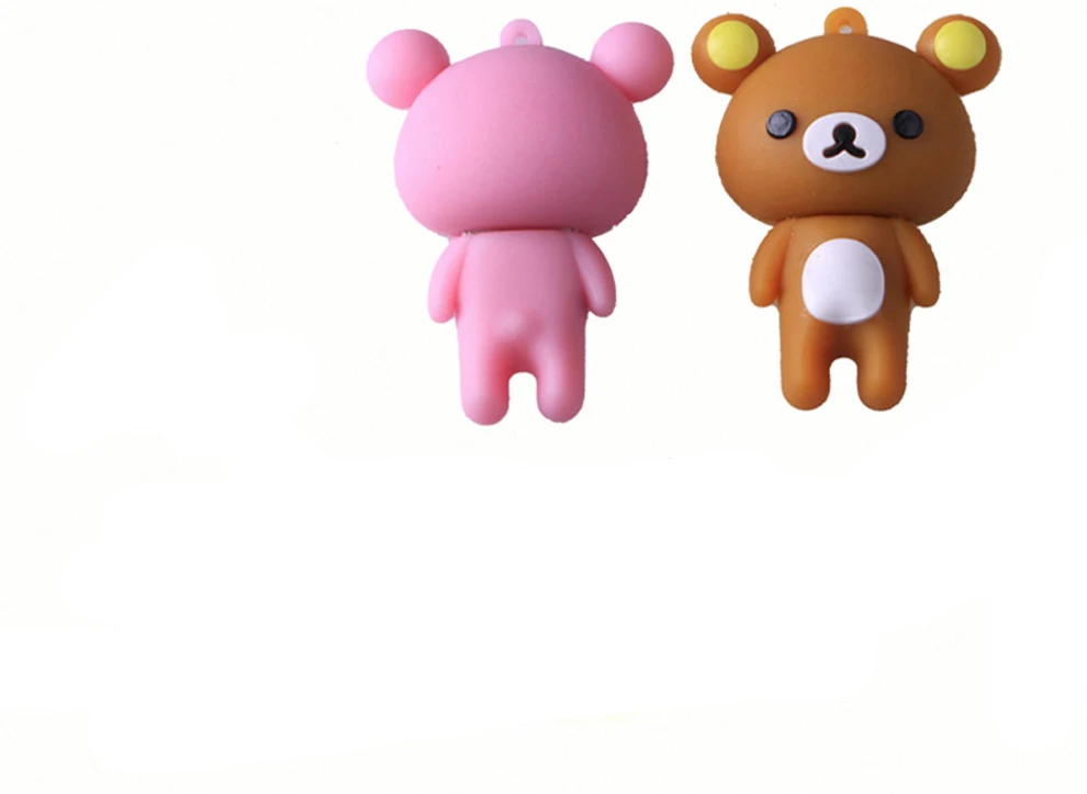 Popular OEM Design USB Flash Drive  Cartoon Bear Shaped Pendrive Memory Stick With Your Own Logo
