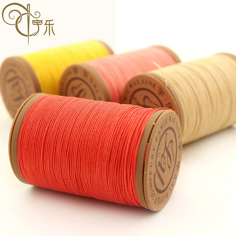 0.55mm Round Polyester Braid Diy High Strength Bracelet Waxed Thread For Shoes Sew Waxed String Cord