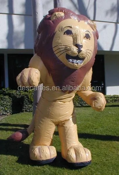 Factory selling adult dress inflatable walking lion costume for large events