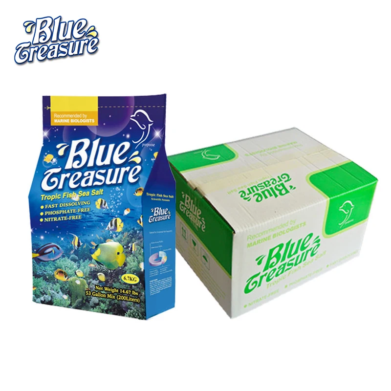 Хорошая цена синий сокровище искусственные тропические декоративные рыбы морской соли