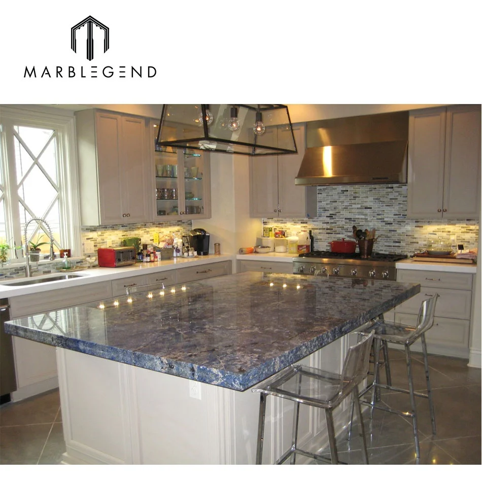 latest best price natural blue bahia granite kitchen countertop