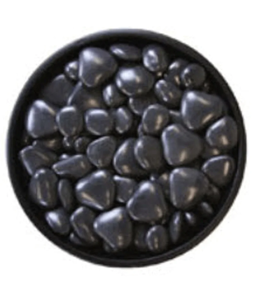 Wholesale river rock landscaping luminous flooring garden Black pebble
