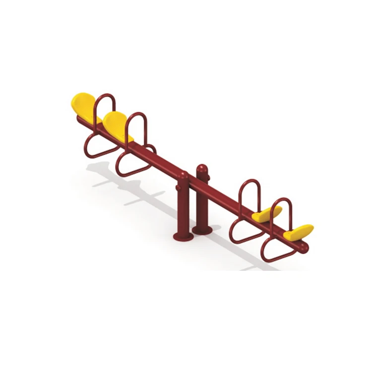 Low price kids galvanized steel two-Seater seesaw in playground