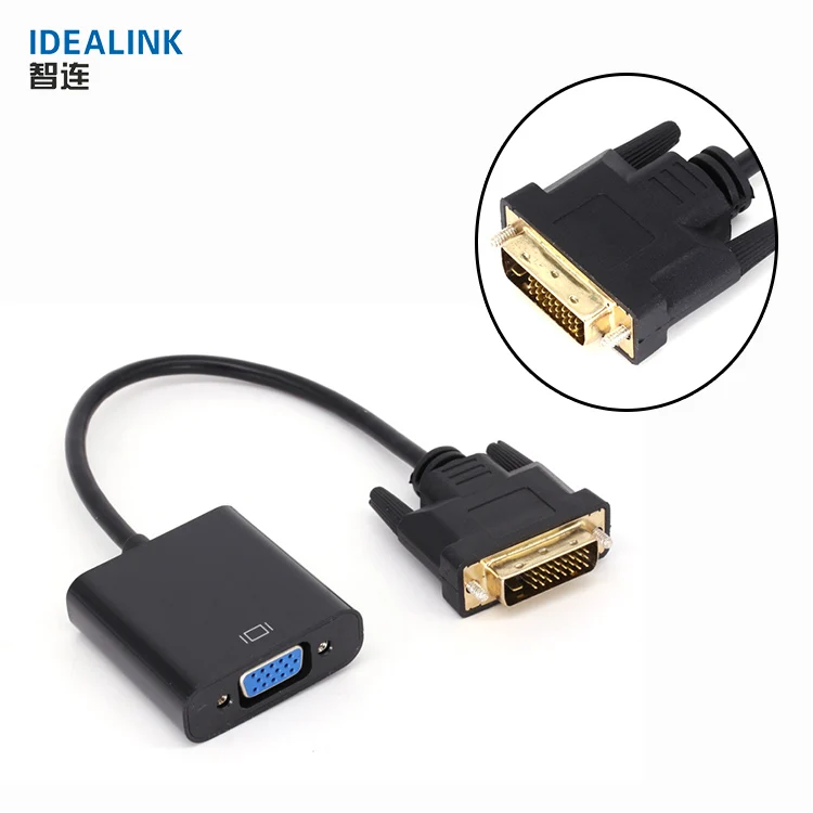 Производство Дисплей порты и разъёмы mini dvi d мужчин vga Женский кабель адаптер конвертер для мониторы