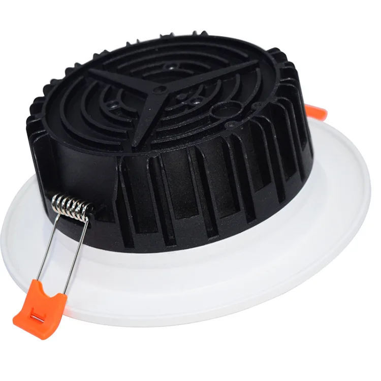 Factory indoor square adjustable ceiling recessed trimless gypsum plaster led down light