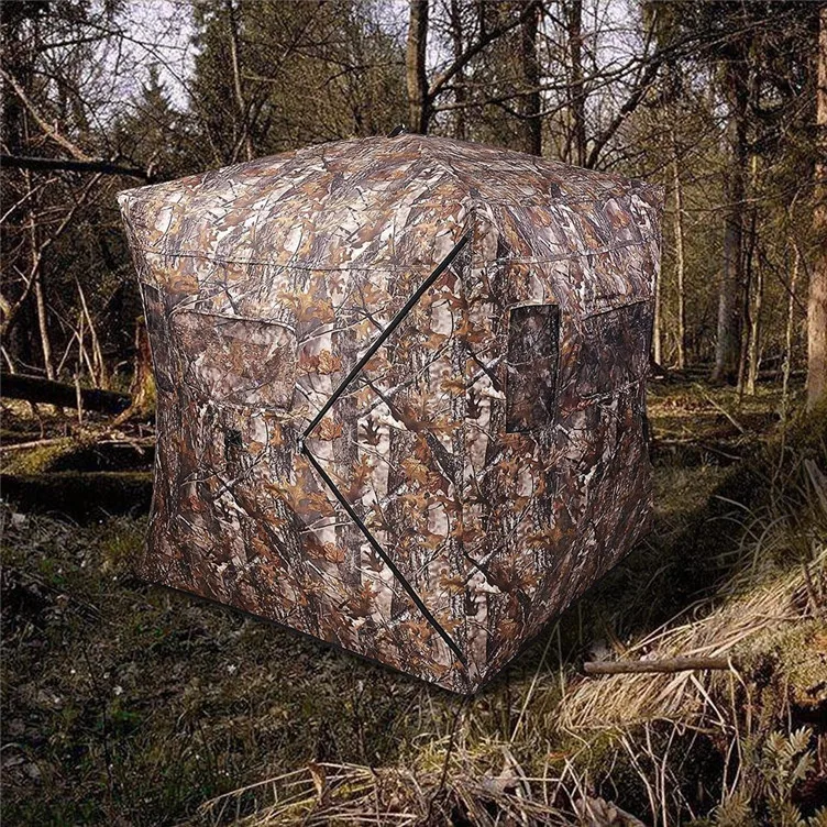 Maple Leaves Camo Shooting Blind Hunting Tent Pop Up Bird Watching Tent