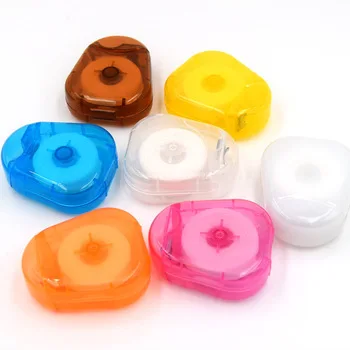 triangle shaped box colored dental floss, travel dental floss wholesale