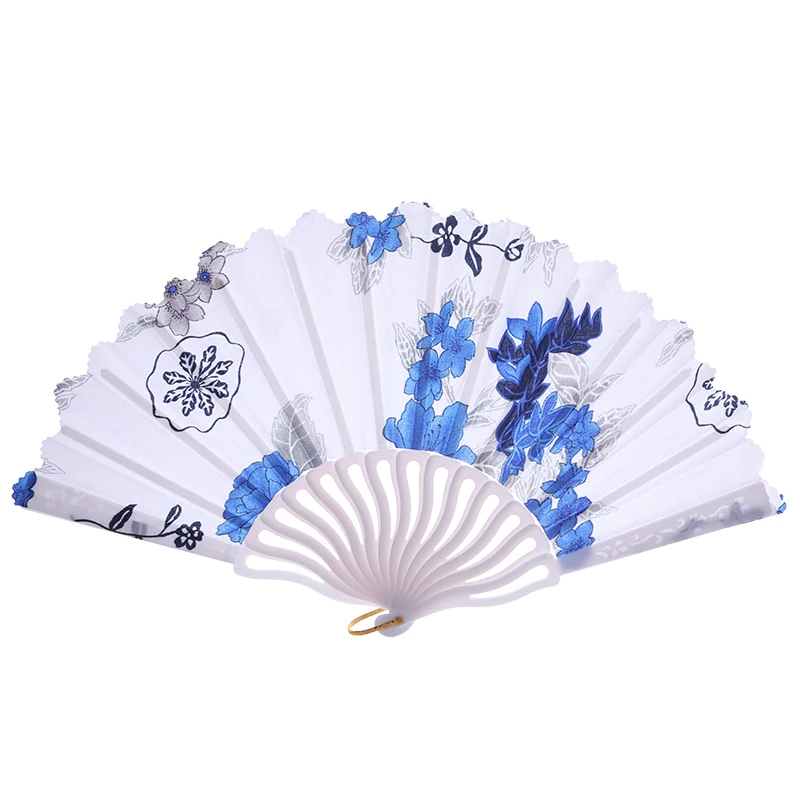 Женский Многоцветный Пластиковый складной ручной вентилятор на заказ