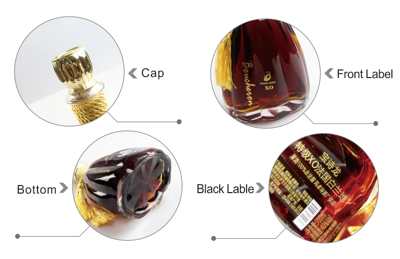 Famous napoleon French Brandy 750ml vsop brandy liquor distillery