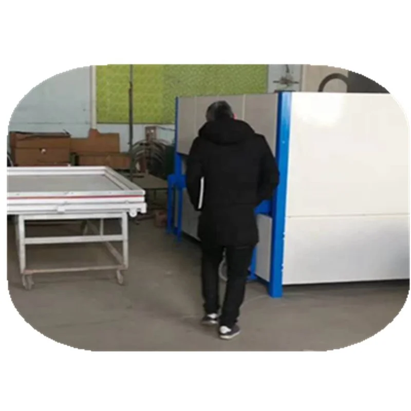 PVC film laminating machine on the door MDF panel vacuum membrane press machine 092