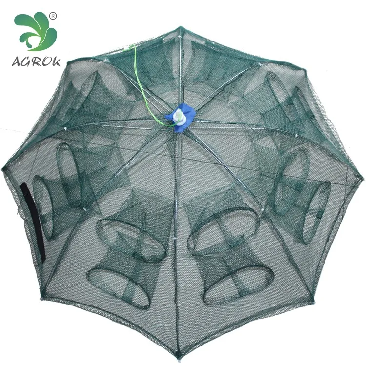 Автоматический зонтик ловушка UT1661 с 16 отверстий Рыбалка Краб Ловушка для ловли Краб креветки угря