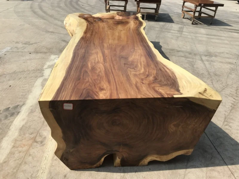 Натуральные края одна штука ореховая парота деревянное дерево журнальный столик Офисная стойка регистрации