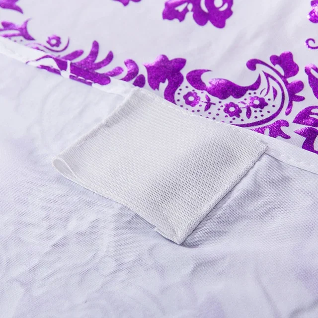 YRYIE, оптовая продажа, блестящие эластичные Чехлы для банкетных стульев из лайкры с золотистым/серебристым принтом, свадебное украшение из спандекса