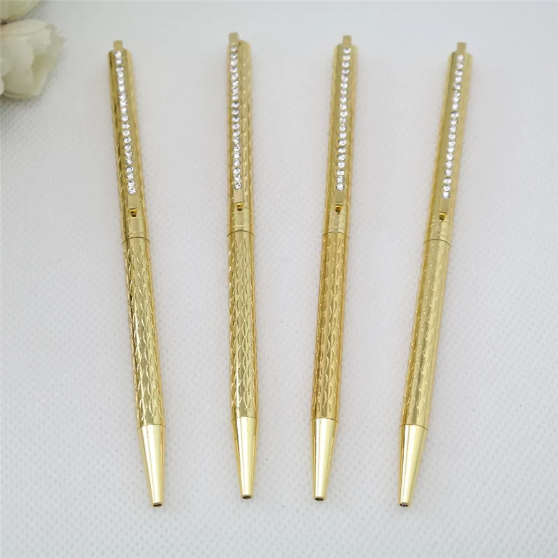 Luxury  slim gold pen for gift