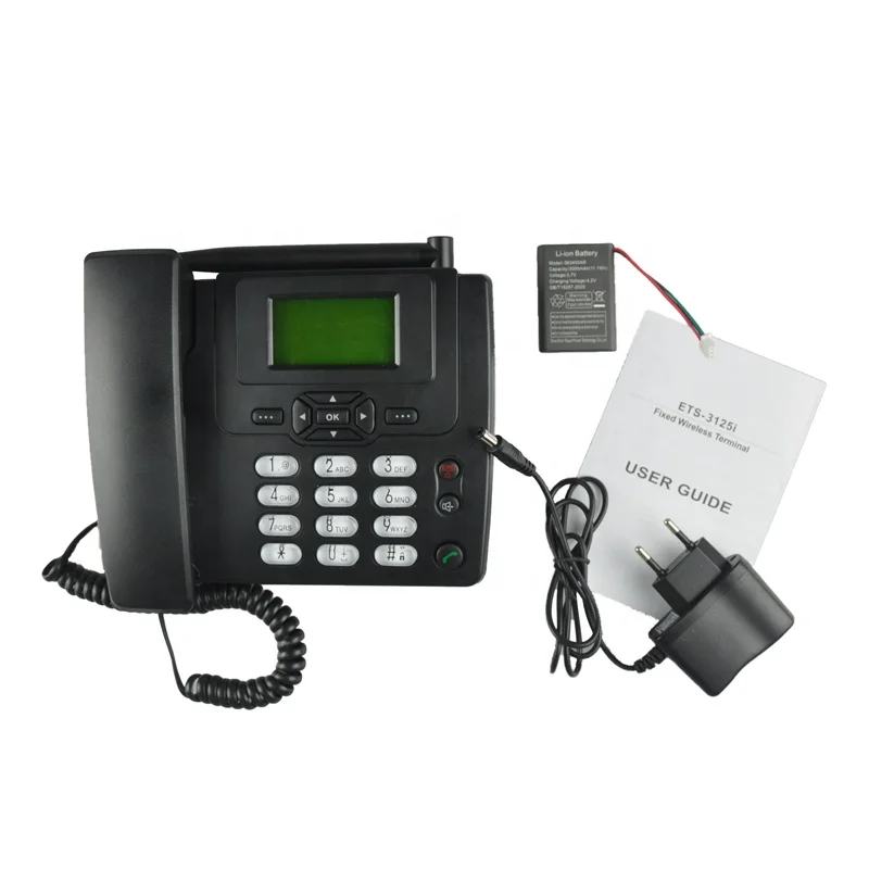 
ETS-3125i gsm landline phone gsm analog phone with FM 