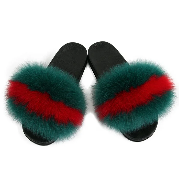 
Cheap Price Women Soft Fur Slippers With EVA Sole 