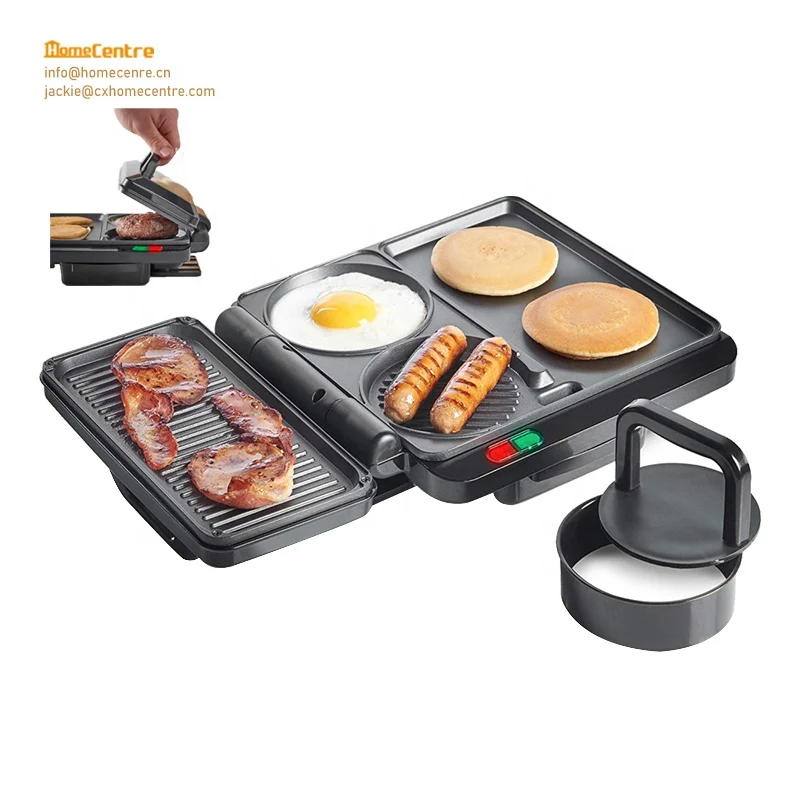 4 in 1 Breakfast Multi purpose Electric Press Grill