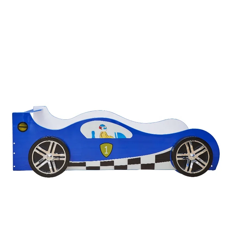 Высококачественная дешевая детская мебель, детская мебель для спальни, Гоночная машина, кровать из МДФ, материал TC1 от Foshan