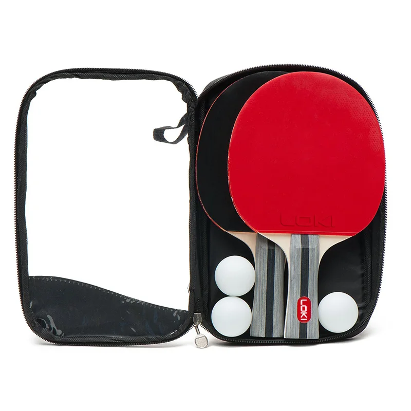 LOKI производитель OEM древесины углерода Таблица tennnnis ракетки набор с упаковкой