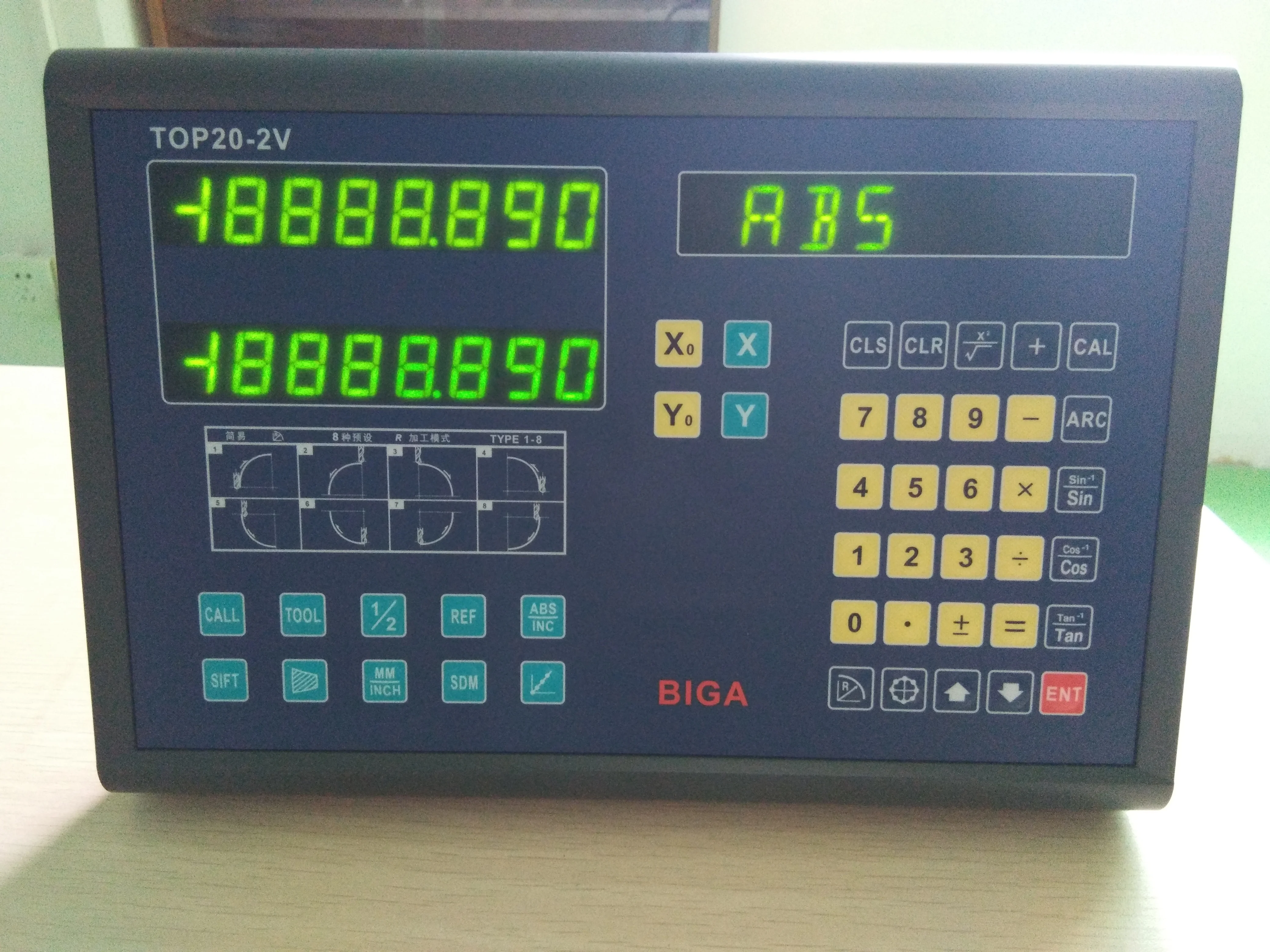 BiGa BC20-3V DRO Model for milling, lathe & EDM machine