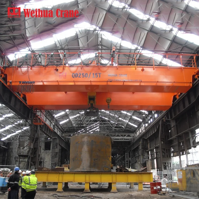 Weihua 5t~320t Cast Steel Wheel Metal Foundry Qdy Overhead Crane 10 Ton