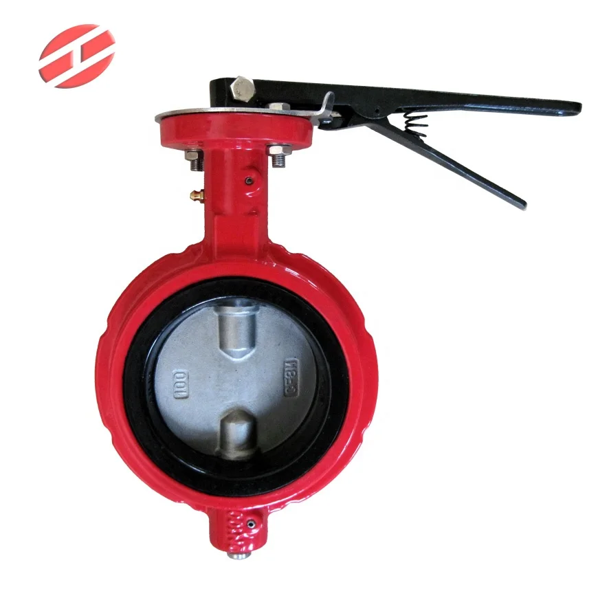 4' notch body two split stem oilfield wafer butterfly valve