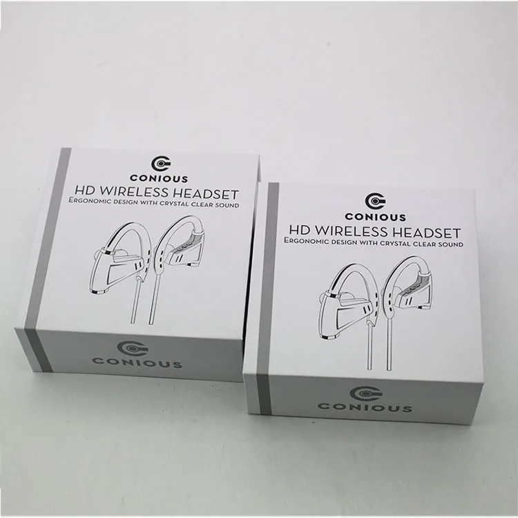 D3245 New Coming High Quality Square Personalised matte Earphone Paper Packaging Factory in China