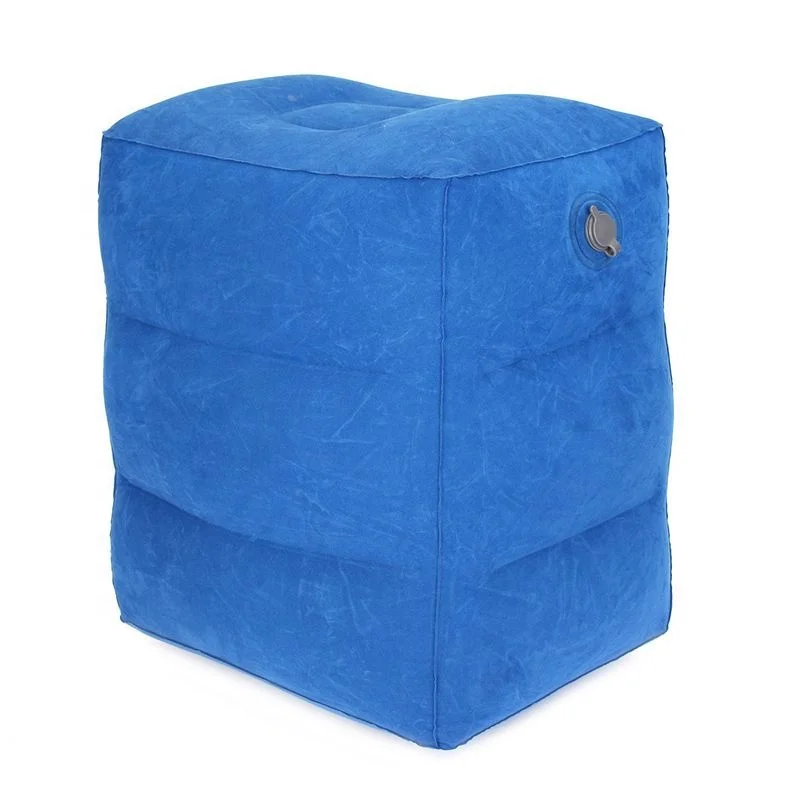 Airgoods New Airplane Travel Leg Rest Inflatable Foot Rest Pillow With Dust Cover