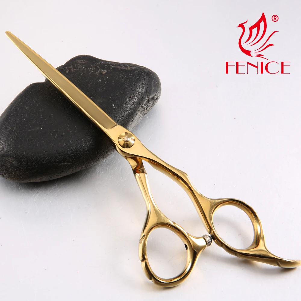 Professional 440C Stainless Steel Rose Gold Color Barber hairdressing scissors Set