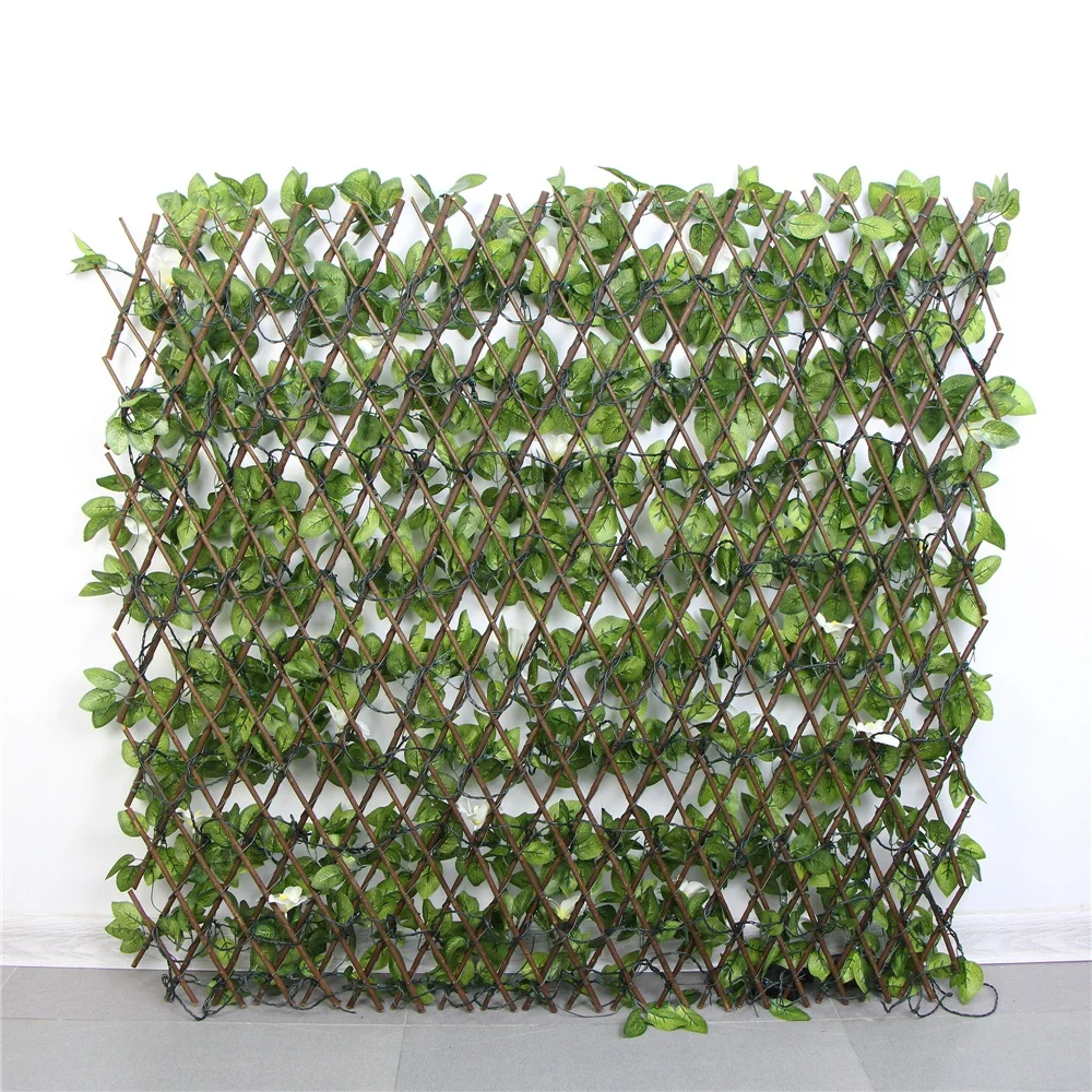 2019 New arrive willow artificial expandable trellis hedges for screening outdoor walls
